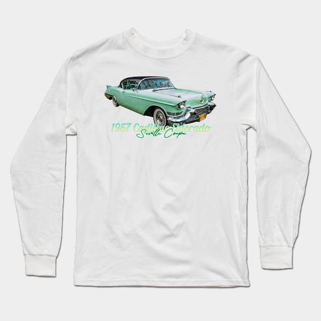 1957 Cadillac Eldorado Seville Coupe Long Sleeve T-Shirt by Gestalt Imagery